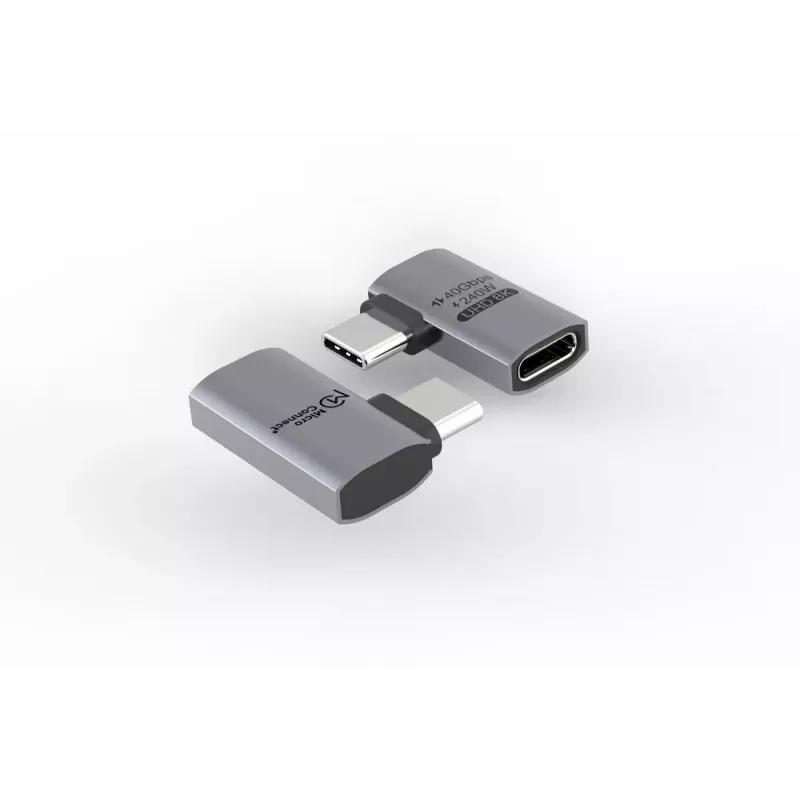 MicroConnect Premium USB4 USB-C uhlový adaptér, 40 Gbps, 240 W (USB4-CCFA-240W)