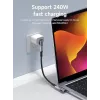 MicroConnect Premium USB4 USB-C uhlový adaptér, 40 Gbps, 240 W (USB4-CCFA-240W)