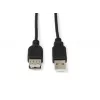 Microconnect USBAAF01B USB kábel USB 2.0 0,1 m USB A čierny