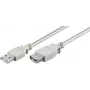 Microconnect USBAAF05 USB kábel USB 2.0 0,5 m USB A sivý