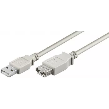 Microconnect USBAAF2 USB kábel USB 2.0 1,8 m USB A sivý