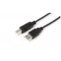 Microconnect USBAB1B USB kábel USB 2.0 1 m USB A USB B čierny