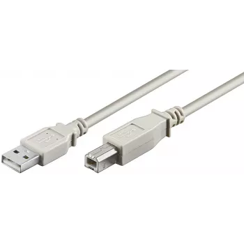 Microconnect USBAB2 USB kábel USB 2.0 1,8 m USB A USB B biely