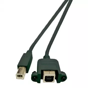 Microconnect USBABF1PANEL2 USB kábel USB 2.0 1,8 m USB A USB B čierny