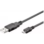 Microconnect USBABMICRO1 USB kábel USB 2.0 1 m USB A Micro-USB B čierny