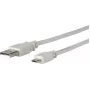Microconnect USBABMICRO5G USB kábel USB 2.0 5 m Micro-USB B USB A sivý