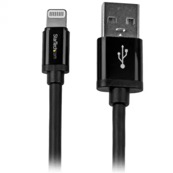 StarTech.com 2 m (6 ft.) USB na Lightning kábel – dlhý nabíjací kábel pre iPhone / iPad / iPod – Lightning na USB kábel – Apple MFi certifikovaný – čierna