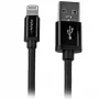 StarTech.com 2 m (6 ft.) USB na Lightning kábel – dlhý nabíjací kábel pre iPhone / iPad / iPod – Lightning na USB kábel – Apple MFi certifikovaný – čierna