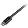 StarTech.com 2 m (6 ft.) USB na Lightning kábel – dlhý nabíjací kábel pre iPhone / iPad / iPod – Lightning na USB kábel – Apple MFi certifikovaný – čierna