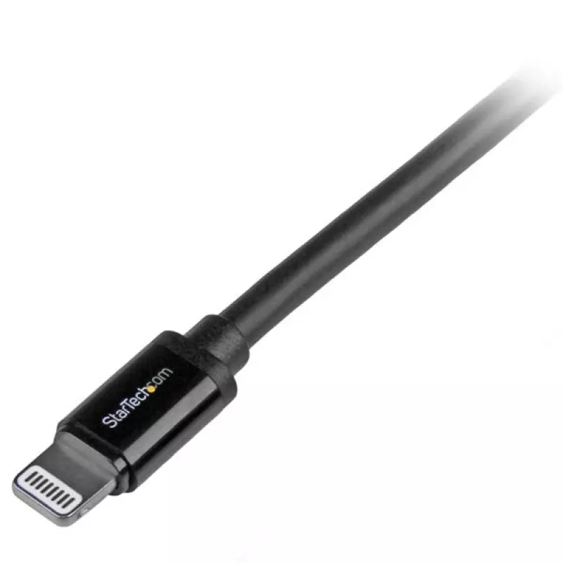 StarTech.com 2 m (6 ft.) USB na Lightning kábel – dlhý nabíjací kábel pre iPhone / iPad / iPod – Lightning na USB kábel – Apple MFi certifikovaný – čierna