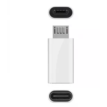 Microconnect USBMICROUSBC káblový adaptér Micro-USB B na USB C biely