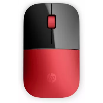 HP Z3700 červená bezdrôtová myš, obojručná, optická, RF Wireless, 1200 DPI, červená