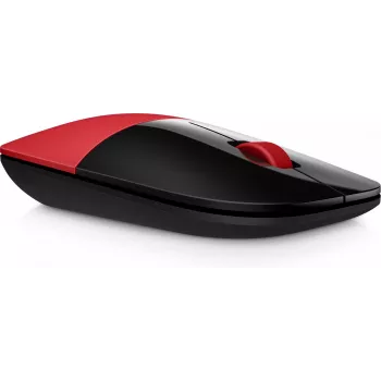 HP Z3700 červená bezdrôtová myš, obojručná, optická, RF Wireless, 1200 DPI, červená