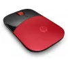HP Z3700 červená bezdrôtová myš, obojručná, optická, RF Wireless, 1200 DPI, červená