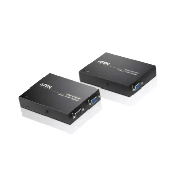 ATEN VGA cez Cat5e/6 video extender 150 metrov, 1920 x 1200 pixelov, AV vysielač a prijímač, 150 m, káblový, čierna