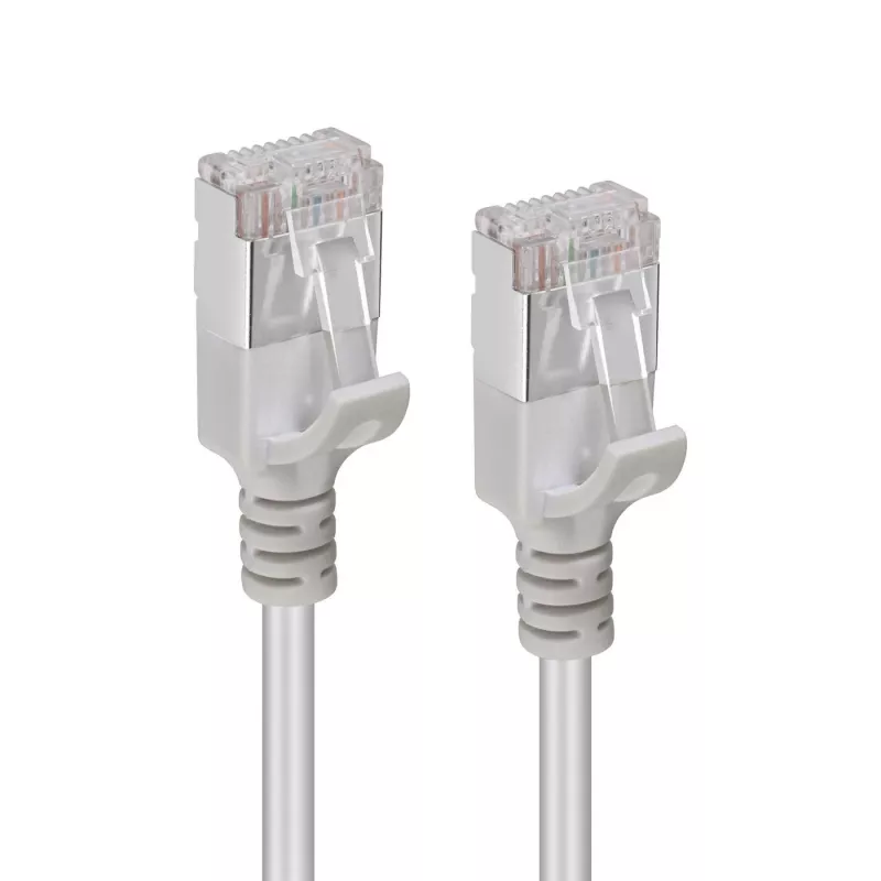 Microconnect V-FTP6A005-schlank sieťový kábel sivý 0,5 m Cat6a U/FTP (STP)