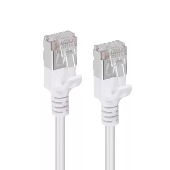 Microconnect V-FTP6A005W-schlank sieťový kábel biely 0,5 m Cat6a U/FTP (STP)