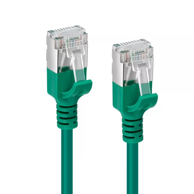 Microconnect V-FTP6A02G-schlank sieťový kábel zelený 2 m Cat6a U/FTP (STP)