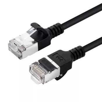 Microconnect V-FTP6A02S-schlank sieťový kábel čierny 2 m Cat6a U/FTP (STP)