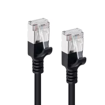 Microconnect V-FTP6A02S-schlank sieťový kábel čierny 2 m Cat6a U/FTP (STP)