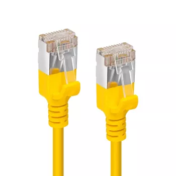 Microconnect V-FTP6A02Y-schlank sieťový kábel žltý 2 m Cat6a U/FTP (STP)