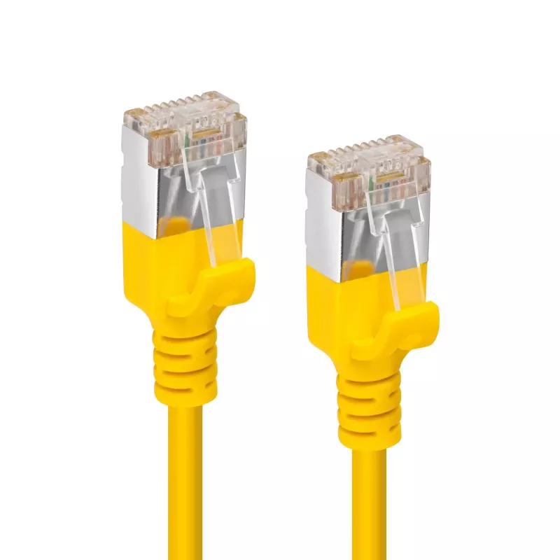 Microconnect V-FTP6A02Y-schlank sieťový kábel žltý 2 m Cat6a U/FTP (STP)