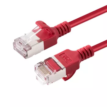 Microconnect V-FTP6A075R-schlank sieťový kábel červený 7,5 m Cat6a U/FTP (STP)