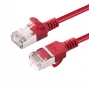 Microconnect V-FTP6A10R-schlank sieťový kábel červený 10 m Cat6a U/FTP (STP)