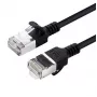 Microconnect V-FTP6A10S-schlank sieťový kábel čierny 10 m Cat6a U/FTP (STP)