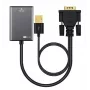 Microconnect VGAHDMI VGA kábel 0,15 m VGA (D-Sub) čierny