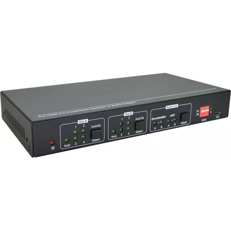 Vivolink VLHDMIMAT4X2RS matrix prepínač škálovací matrix prepínač 7,5 W