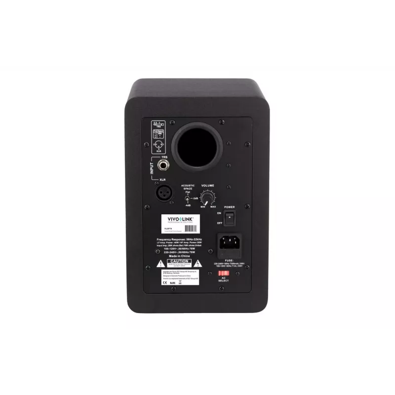 Vivolink VLSP70 reproduktor 2-pásmový čierny káblový 50 W