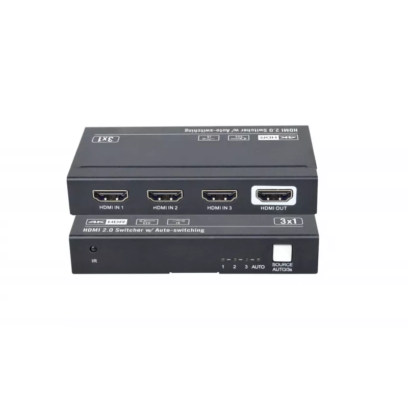 HDMI video switch Vivolink VLSW131 3840x2160 60fps čierny