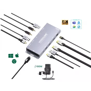 USB grafický adaptér Vivolink VLUSBCHUB3 s podporou Multi-Display