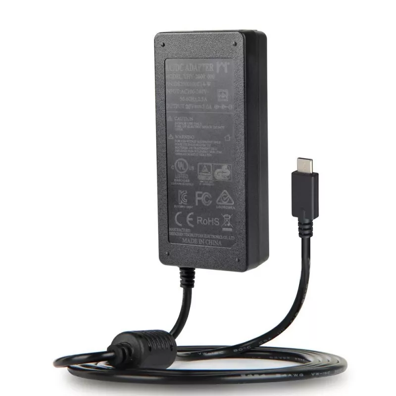 VivoLink VLUSBCPWR100 nabíjačka USB-C PD 100 W, napájacie káble pre EÚ a Spojené kráľovstvo