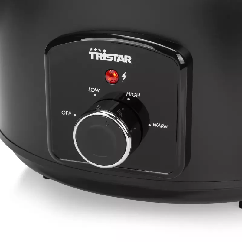 Pomalý hrniec Tristar VS-3915 3,5L čierny otočný ovládač 180W