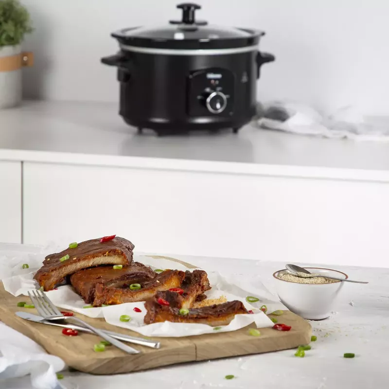 Pomalý hrniec Tristar VS-3915 3,5L čierny otočný ovládač 180W