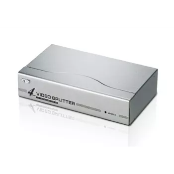 ATEN 4-portový VGA video splitter (350 MHz), VGA, 4x VGA, 1920 x 1440 pixelov, strieborný, kov, 30 m