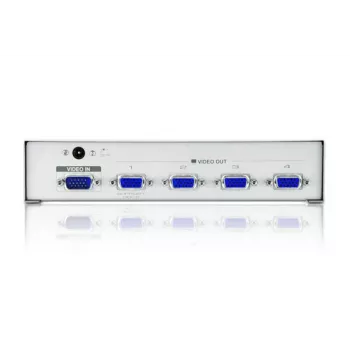 ATEN 4-portový VGA video splitter (350 MHz), VGA, 4x VGA, 1920 x 1440 pixelov, strieborný, kov, 30 m