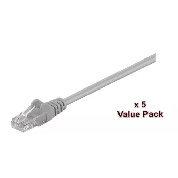 Microconnect V-UTP515VP sieťový kábel sivý 15 m Cat5e U/UTP (UTP)
