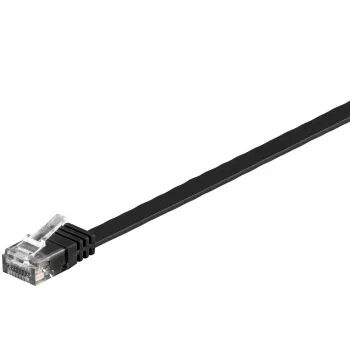 Microconnect V-UTP601S-FLAT sieťový kábel čierny 1 m Cat6 U/UTP (UTP)