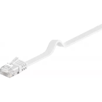 Microconnect V-UTP601W-FLAT sieťový kábel biely 1 m Cat6 U/UTP (UTP)