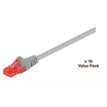 Microconnect V-UTP603VP sieťový kábel sivý 3 m Cat6 U/UTP (UTP)