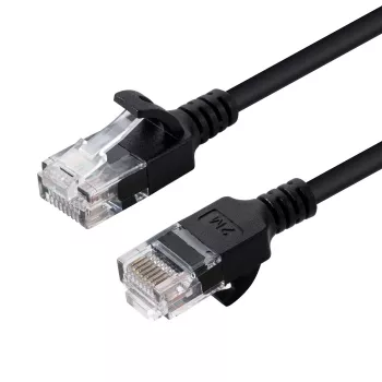 Microconnect V-UTP610S tenký sieťový kábel čierny 10 m Cat6 U/UTP (UTP)