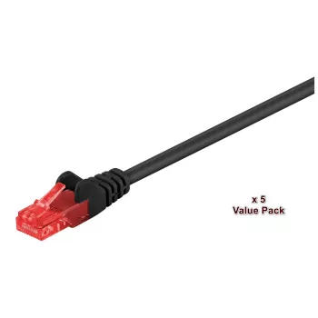 Microconnect V-UTP615SVP sieťový kábel čierny 15 m Cat6 U/UTP (UTP)