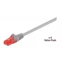 Microconnect V-UTP615VP Sieťový prepojovací kábel Cat6 U/UTP, 15 m, sivý, balenie 5 ks