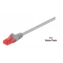 Microconnect V-UTP620VP Sieťový prepojovací kábel Cat6 U/UTP, 20 m, sivý, balenie 4 ks