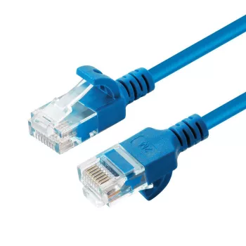Microconnect V-UTP6A002B tenký sieťový kábel modrý 0,2 m Cat6a U/UTP (UTP)