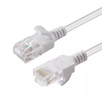Microconnect V-UTP6A02W-schlank sieťový kábel biely 2 m Cat6a U/UTP (UTP)