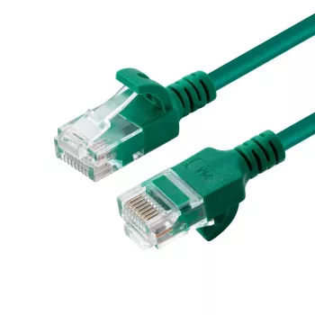 Microconnect V-UTP6A03G-schlank sieťový kábel zelený 3 m Cat6a U/UTP (UTP)